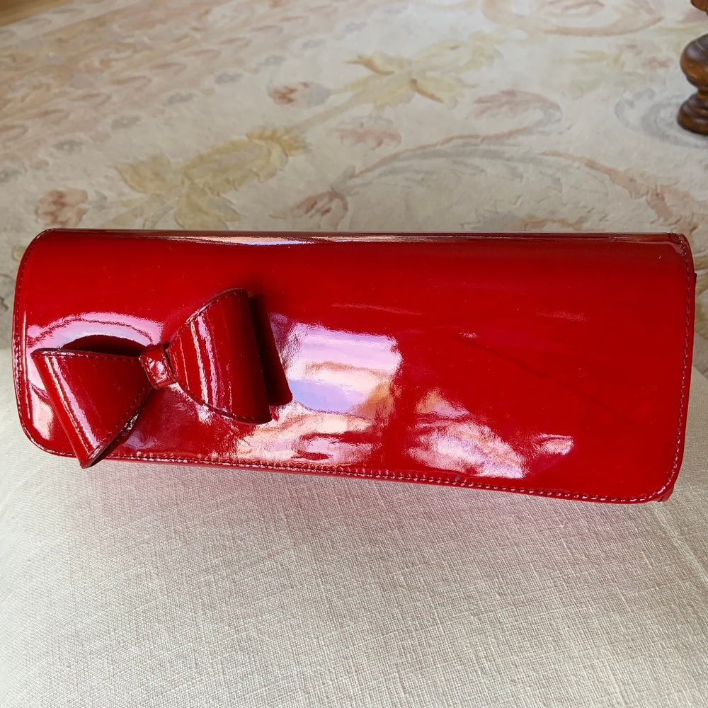 Red Patent Leather Clutch - Bunny
